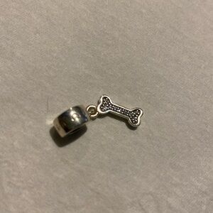 Dog bone pandora charm